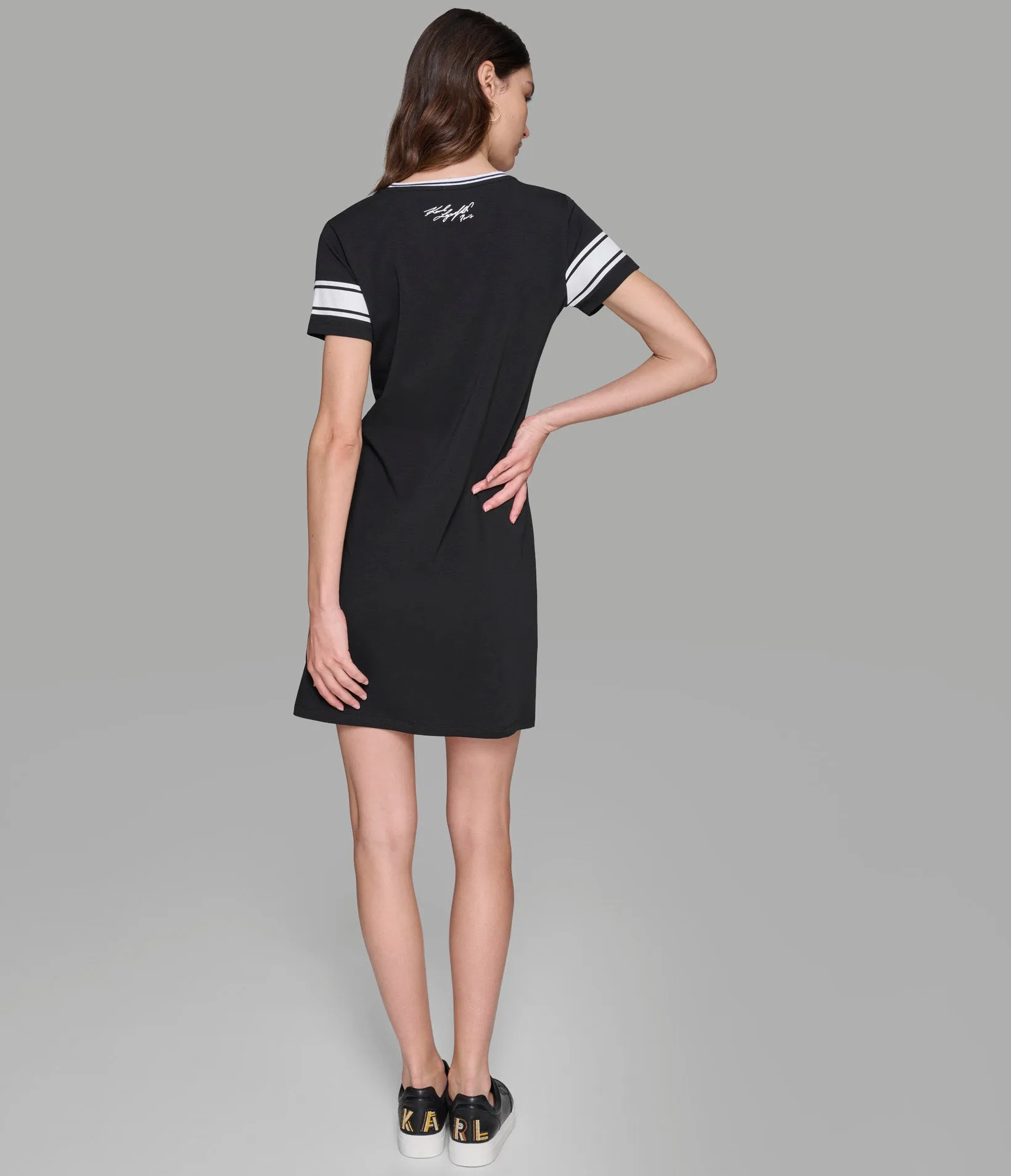 LOGO TEE DRESS sold by Karl Lagerfeld Paris product image thumbnail 4