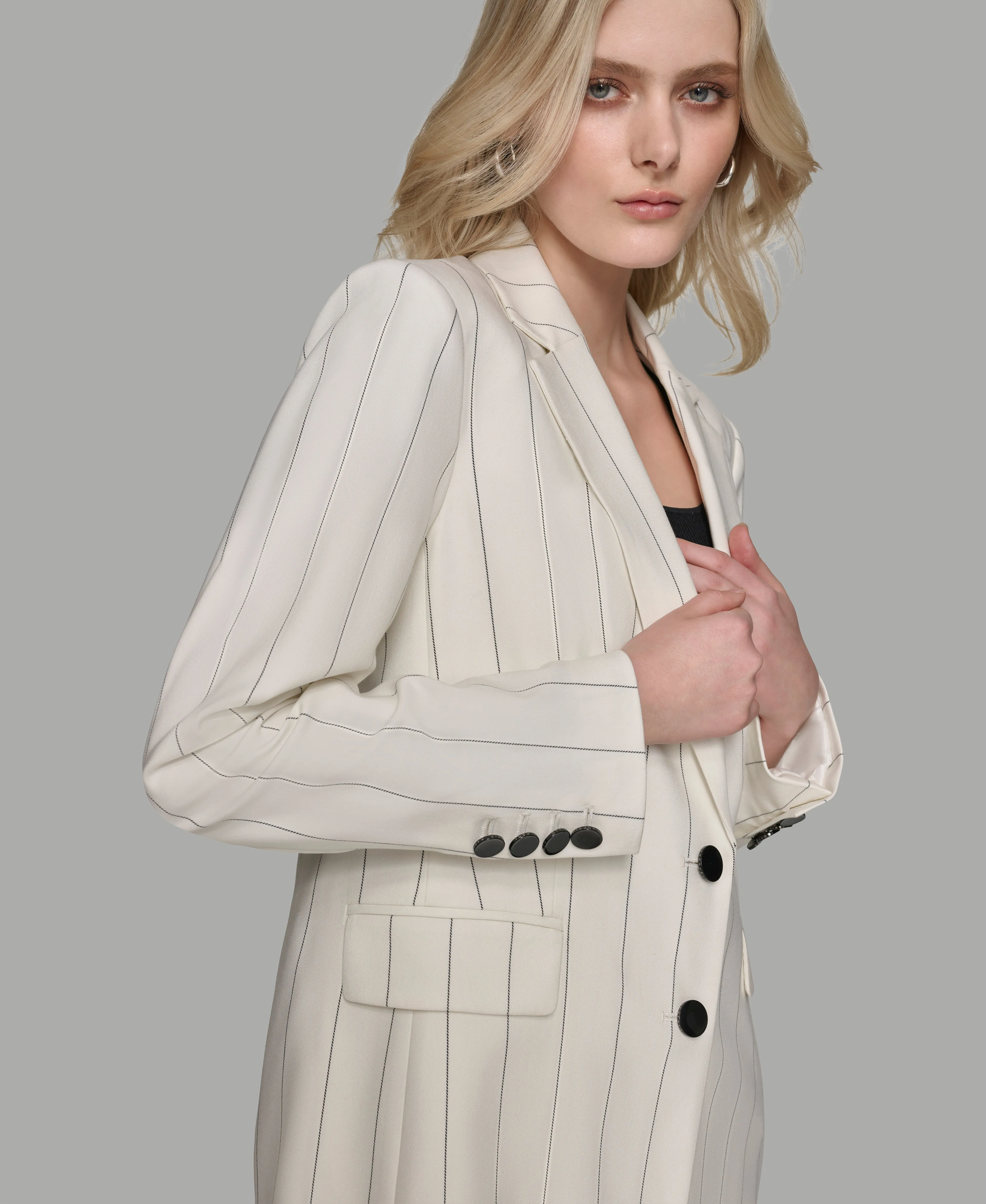 PINSTRIPE BLAZER sold by Karl Lagerfeld Paris product image thumbnail 5