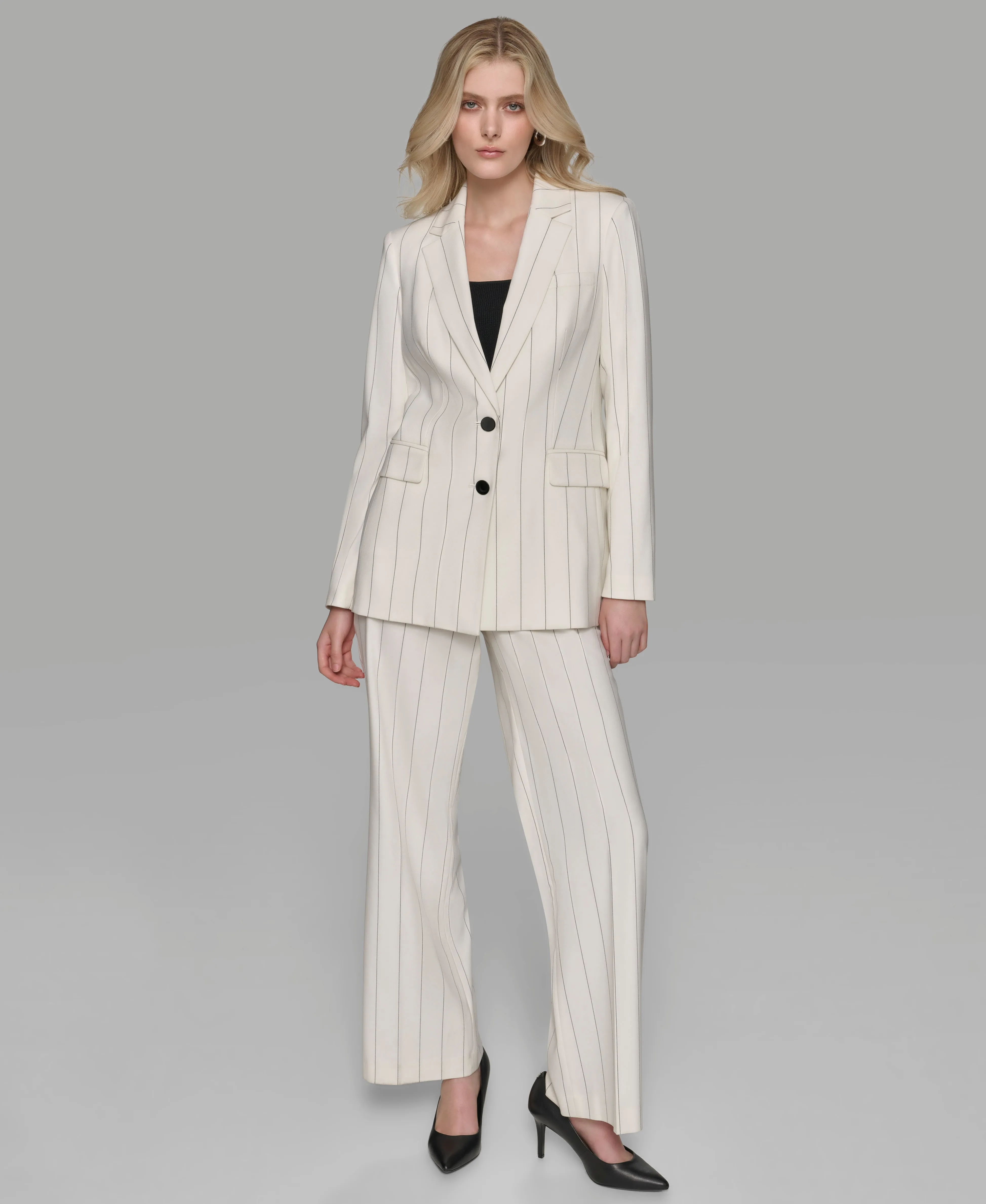 PINSTRIPE BLAZER sold by Karl Lagerfeld Paris product image thumbnail 3