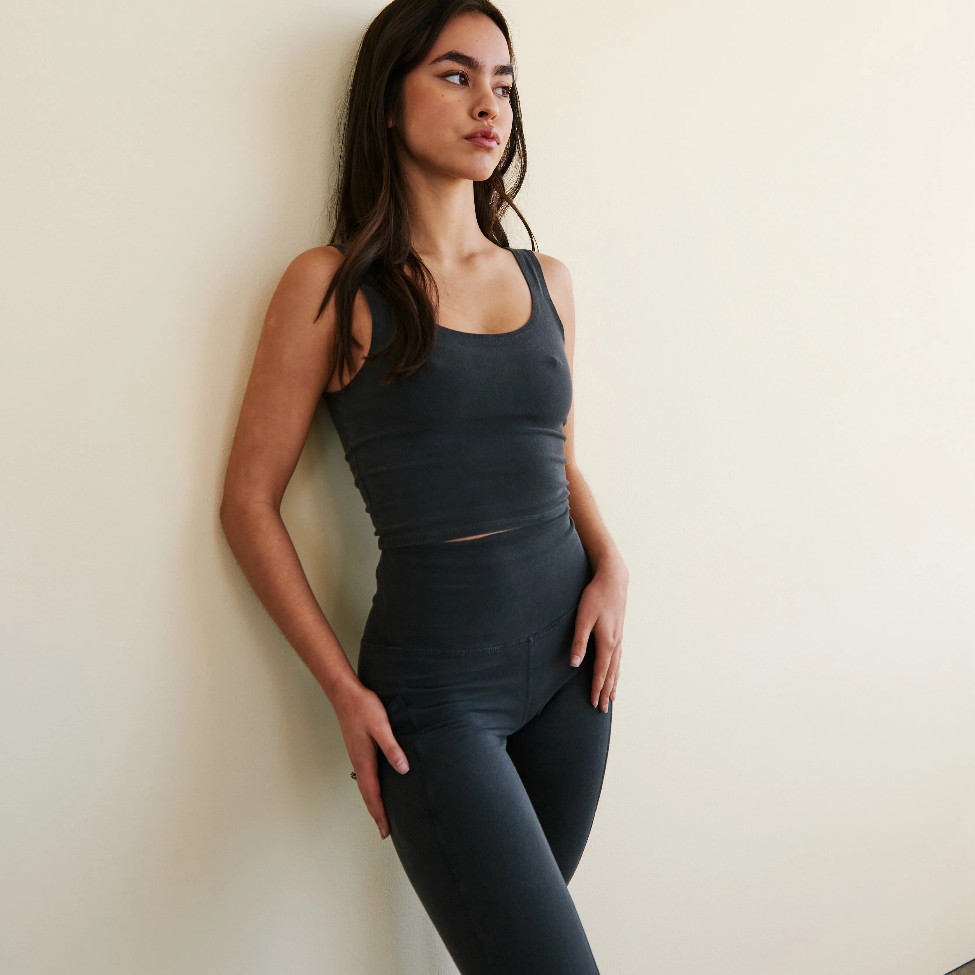 High-Rise Legging w/ Pocket 28" sold by Groceries Apparel product image thumbnail 4
