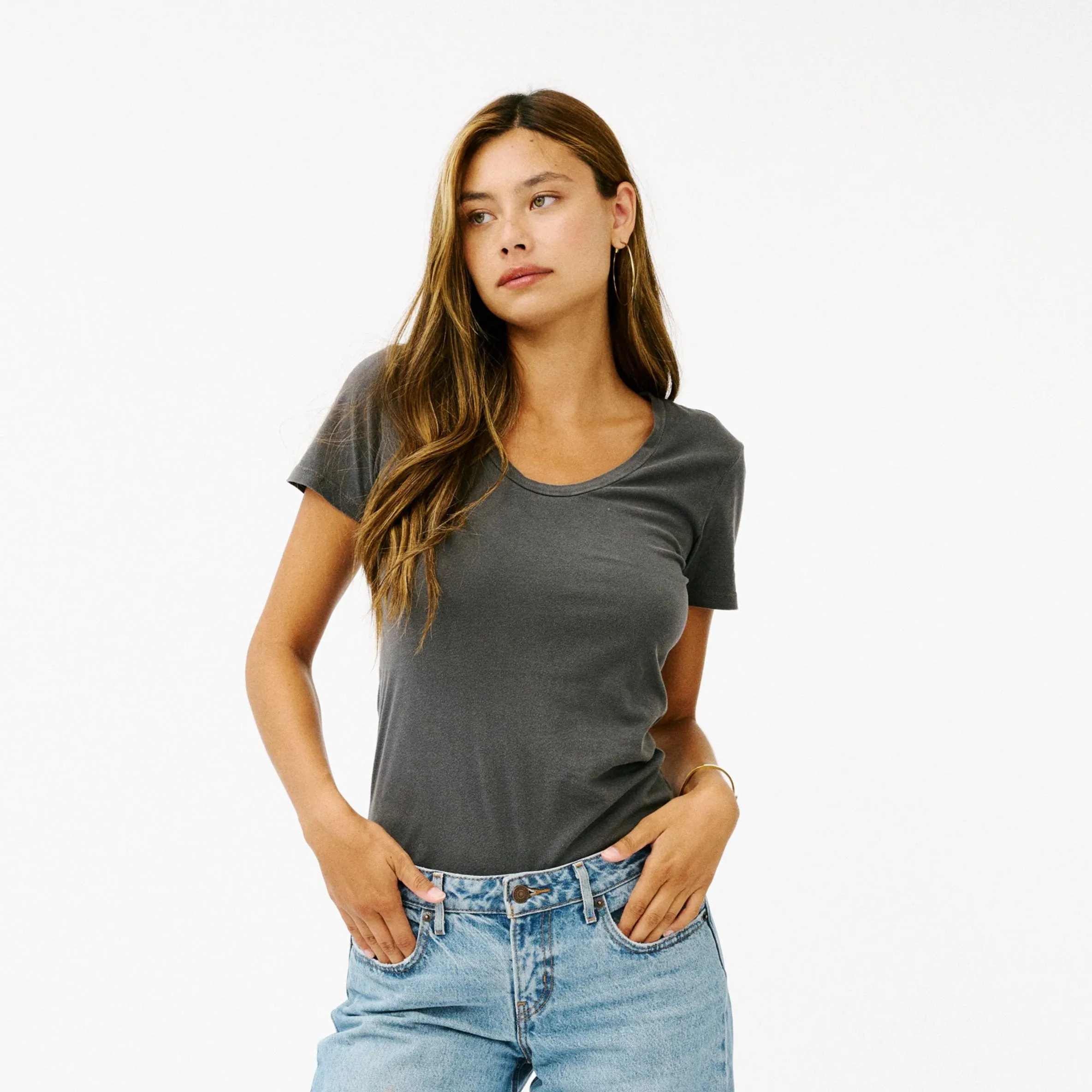 Swoop Neck Tee sold by Groceries Apparel product image thumbnail 3