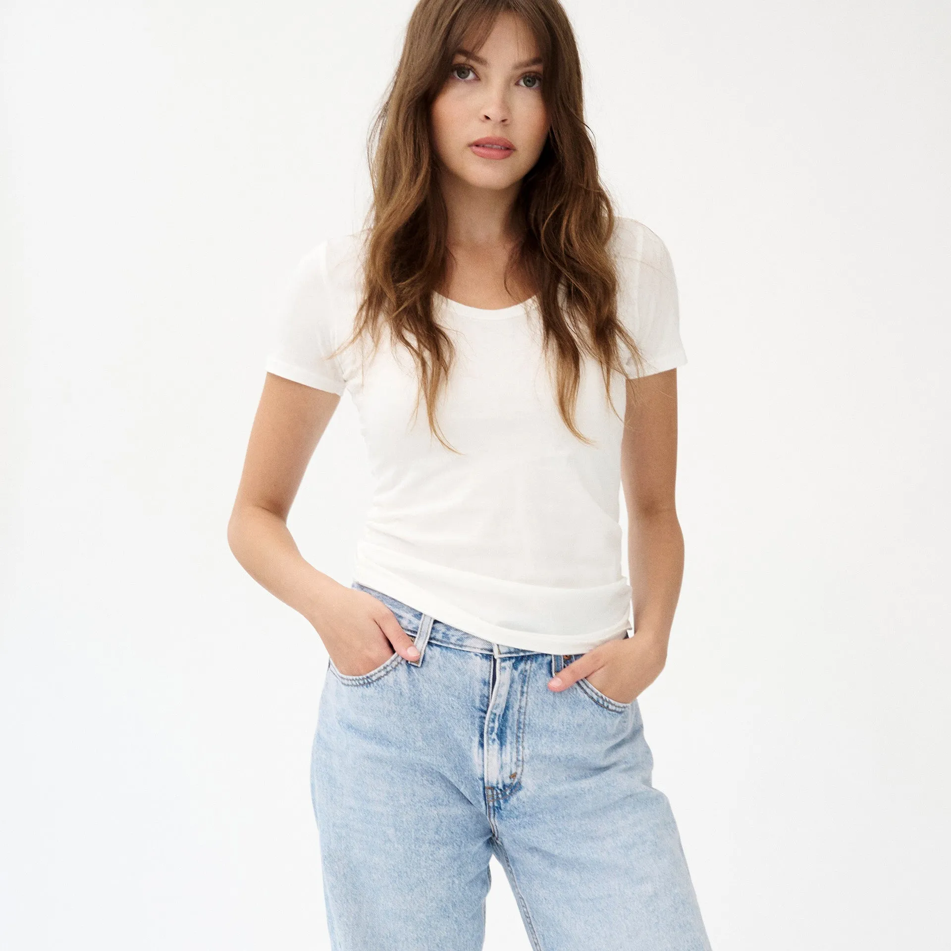 Swoop Neck Tee sold by Groceries Apparel product image thumbnail 2