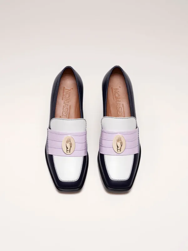 NONO - Mocassins - Tricolore Navy - Lilas sold by Nomasei