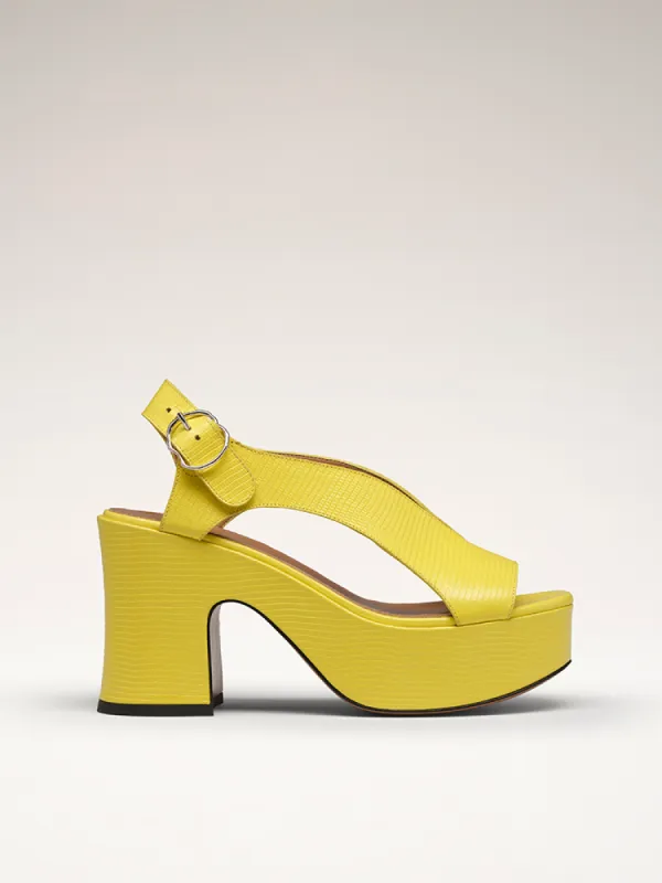 TAXI - Sandales - Embossées Jaune sold by Nomasei