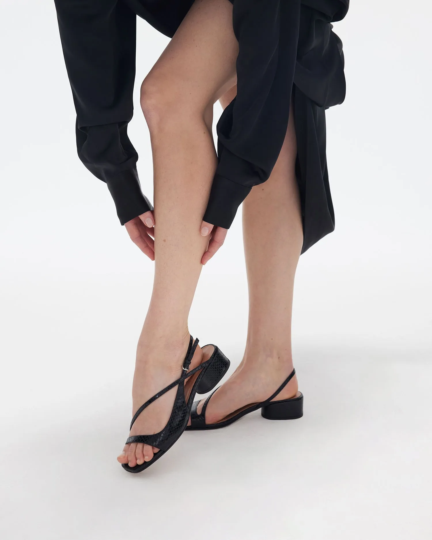 BIRDIE - Sandales - Embossées Noir sold by Nomasei product image thumbnail 5