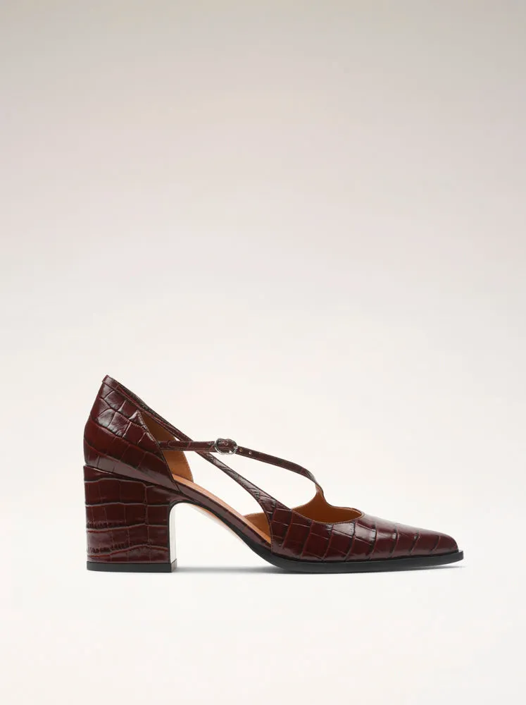 THEOFFICE - Escarpins - Embossées Chocolat sold by Nomasei