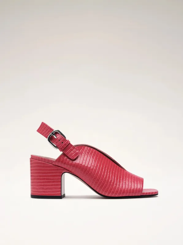 BAGHERA - Sandales - Embossées Framboise sold by Nomasei