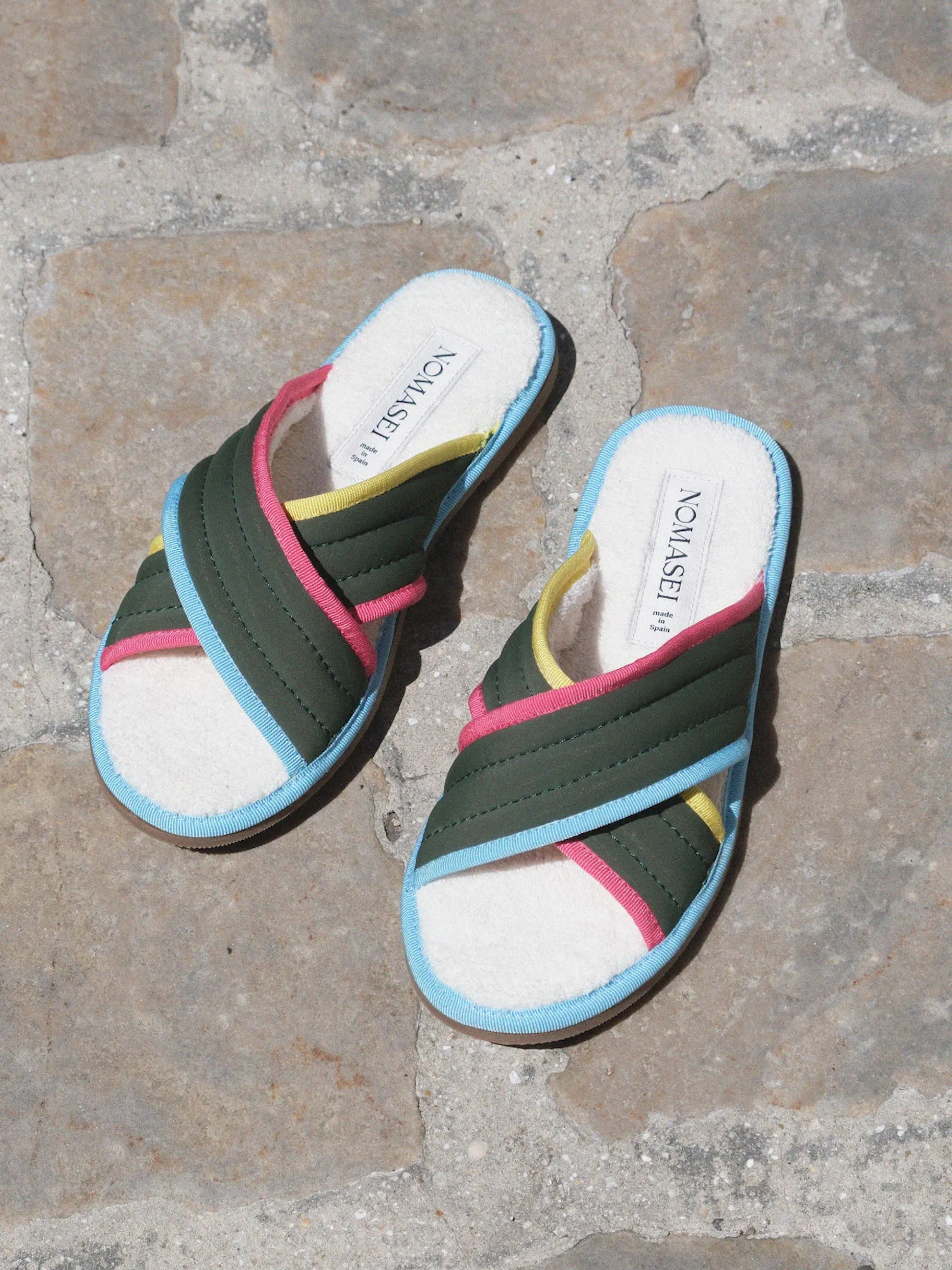 HOTEL DE LA PLAGE - Mules - Kaki sold by Nomasei