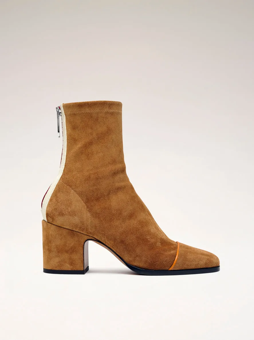 ARIA - Bottines - Suède Cognac sold by Nomasei