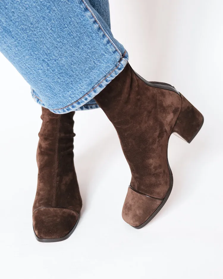 ARIA - Bottines - Suède Stretch Brun sold by Nomasei product image thumbnail 2