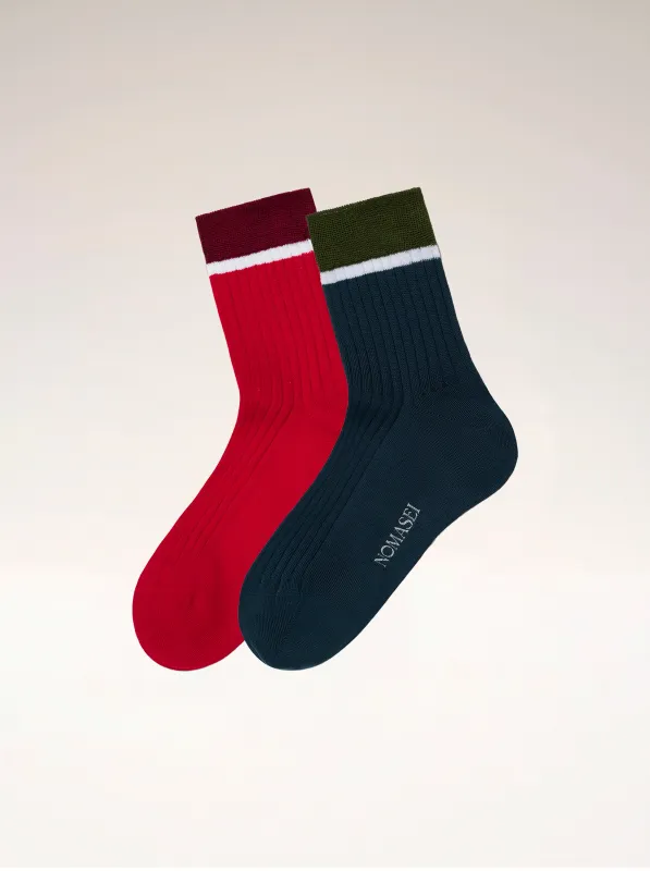 Pack 2 paires chaussettes - COMO - Fil d'Écosse made by Nomasei