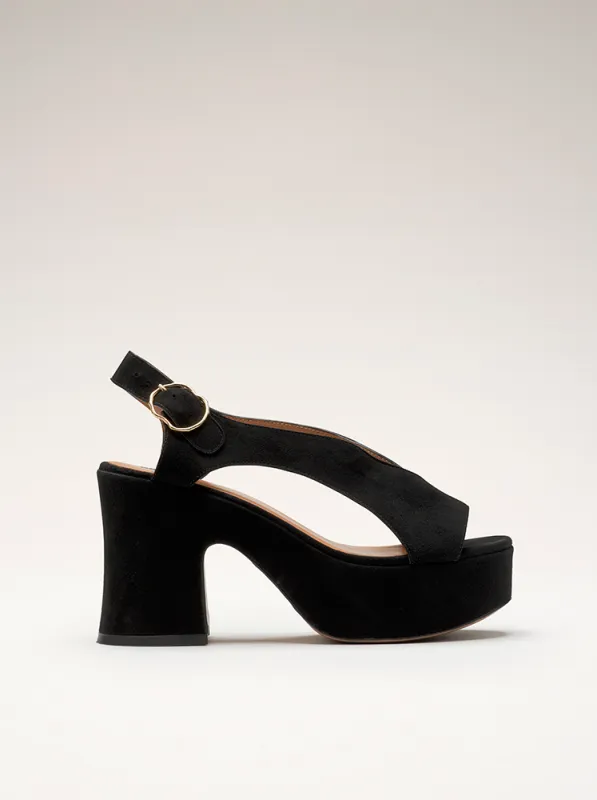 TAXI - Sandales - Camoscio Noir sold by Nomasei