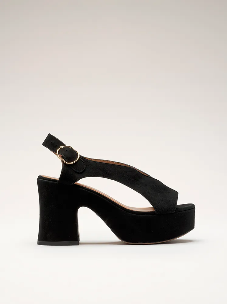 TAXI - Sandales - Camoscio Noir sold by Nomasei