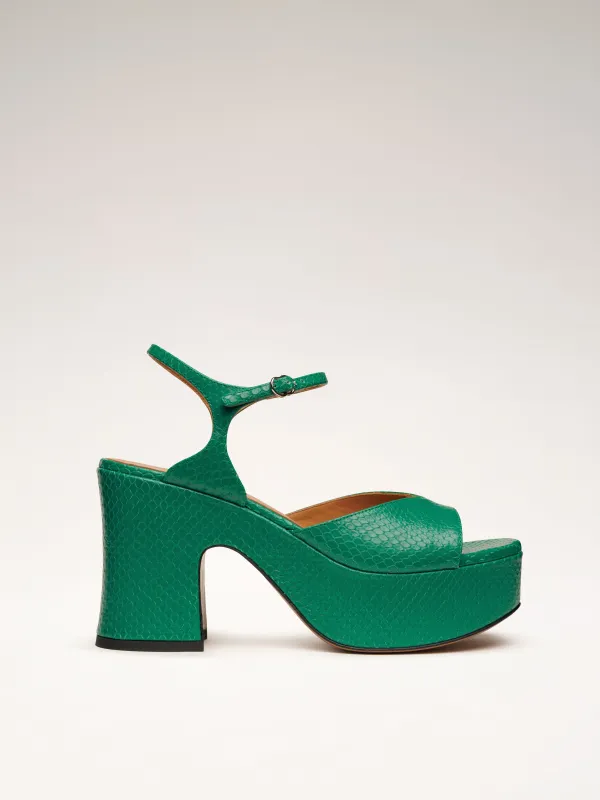 DRIVER - Sandales - Embossés Vert made by Nomasei