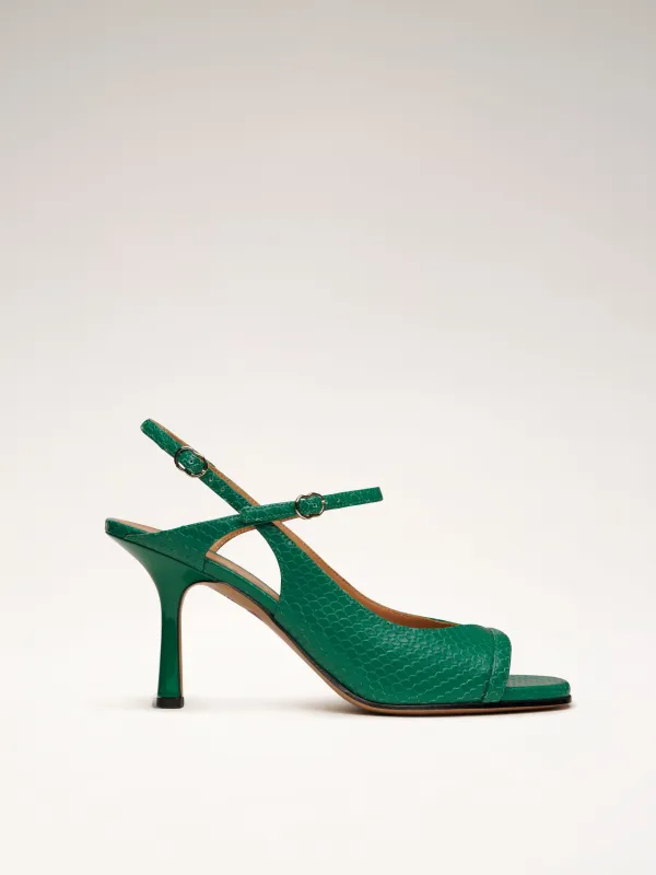 BEFORESUNRISE - Sandales - Embossées Vert made by Nomasei