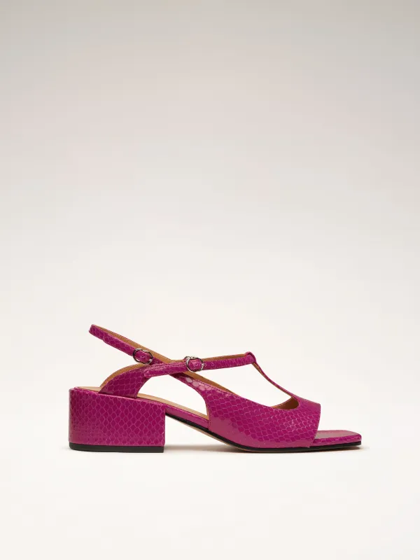 ROOFTOP - Sandales - Embossées Magenta made by Nomasei