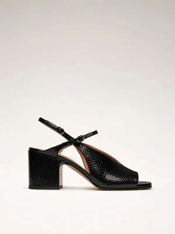 SUNDAYMORNING - Sandales - Embossées Noir made by Nomasei