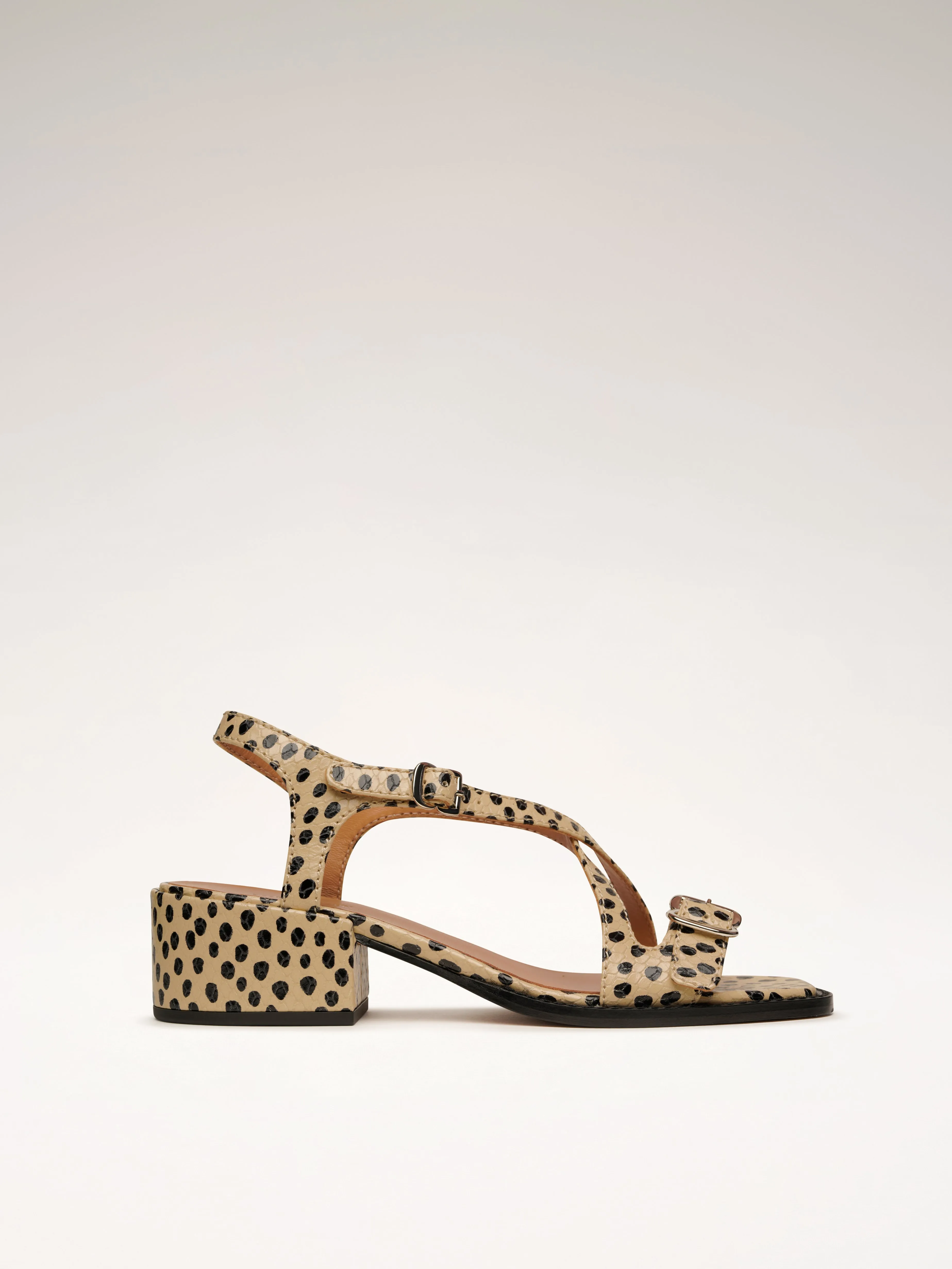 Laura Brown x Nomasei : ROMA - Sandales - Pois Beige sold by Nomasei