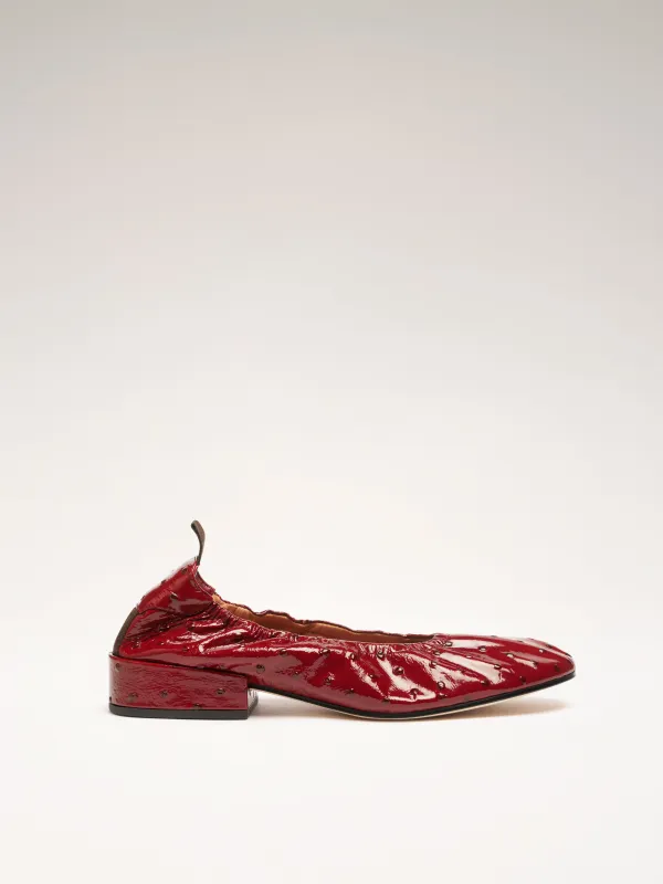 FLIP - Ballerines - Embossées Bordeaux made by Nomasei