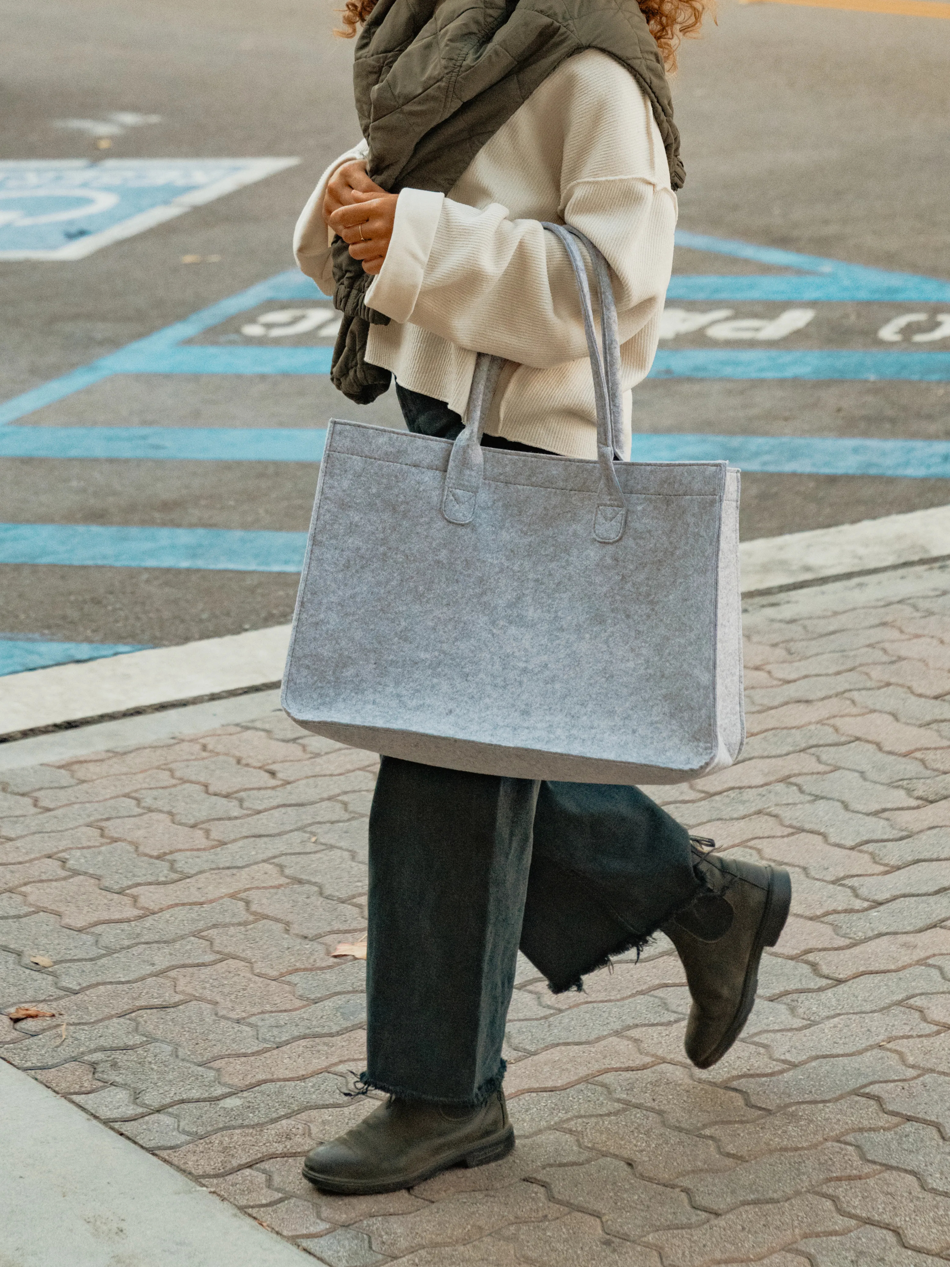 Felt Shopper Tote sold by Out of the Woods product image thumbnail 5