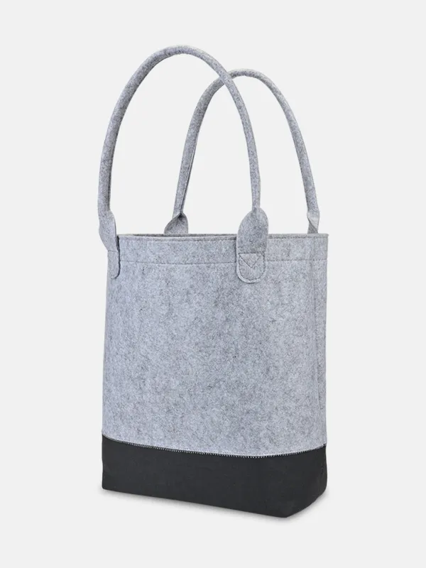 Felt Colorblock Tall Tote sold by Out of the Woods