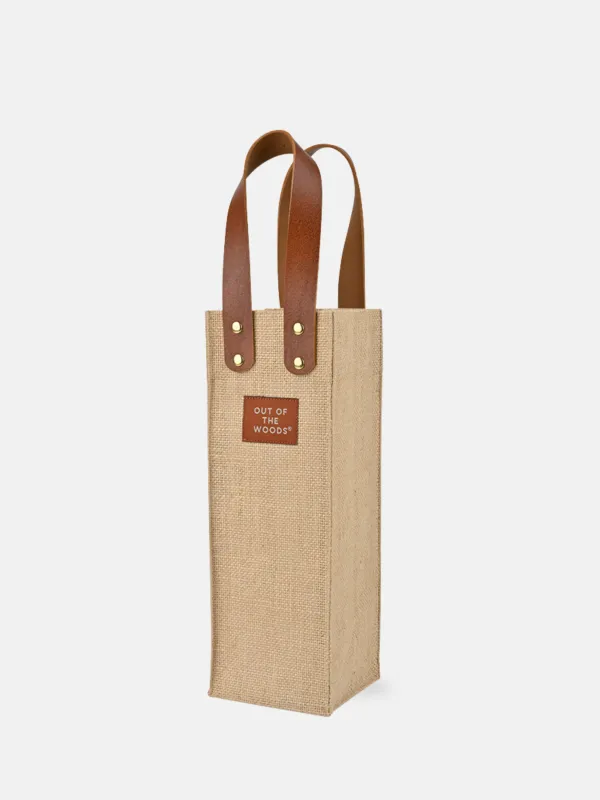 Jute Wine Tote sold by Out of the Woods
