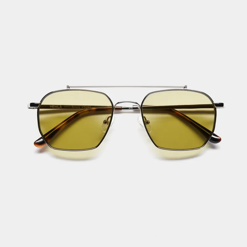 Bowie - Silver/Khaki sold by Vehla Eyewear