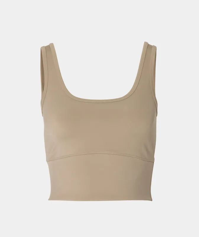CROPPED TANK - TAUPE sold by Vehla Eyewear