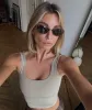 CROPPED TANK - TAUPE sold by Vehla Eyewear