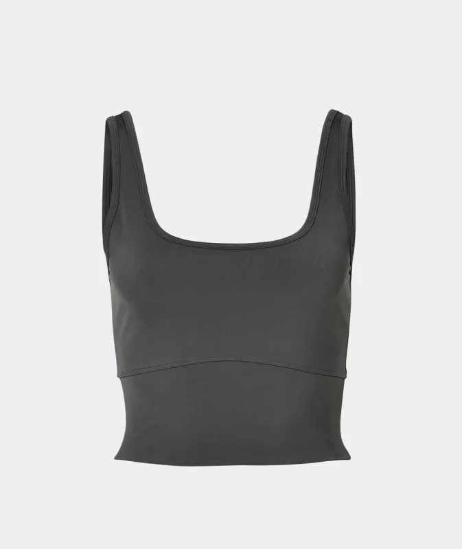 CROPPED TANK - SMOKE sold by Vehla Eyewear
