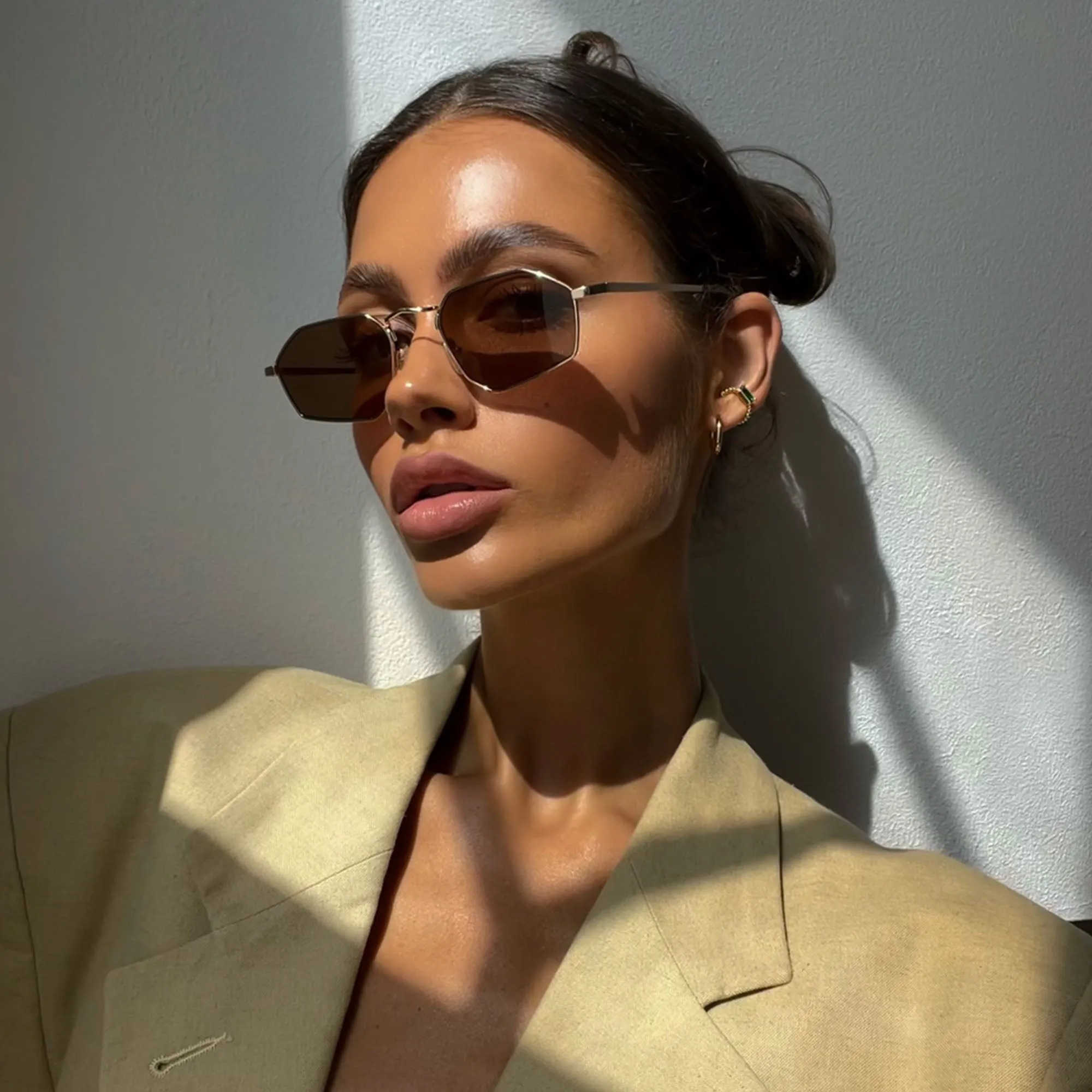 Piper - Gold / Choc sold by Vehla Eyewear product image thumbnail 2