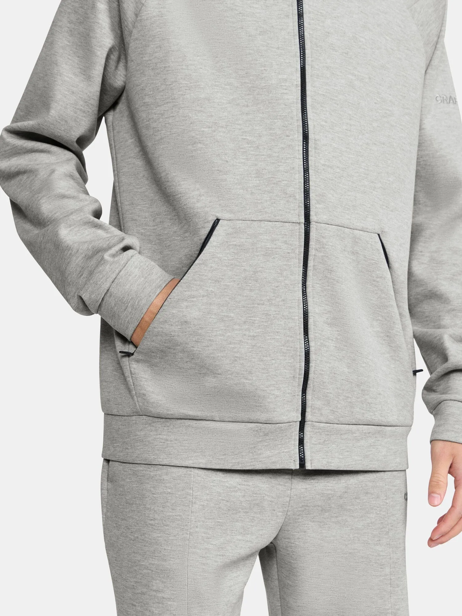 Men's Adv Join FZ Hoodie - GREY MELANGE sold by Craft Sportswear product image thumbnail 3