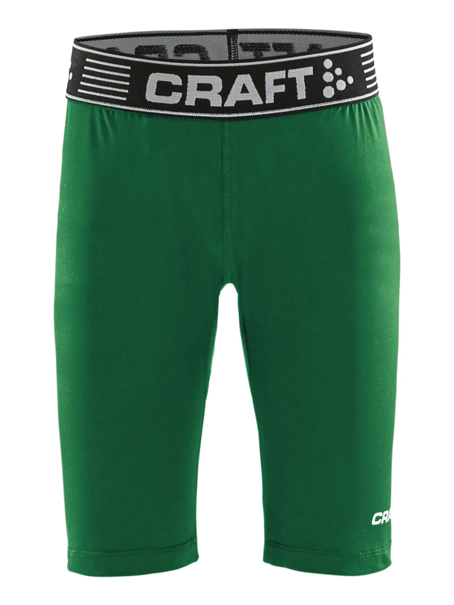 Junior Pro Control Compression Short Tights - TEAM GREEN sold by Craft Sportswear