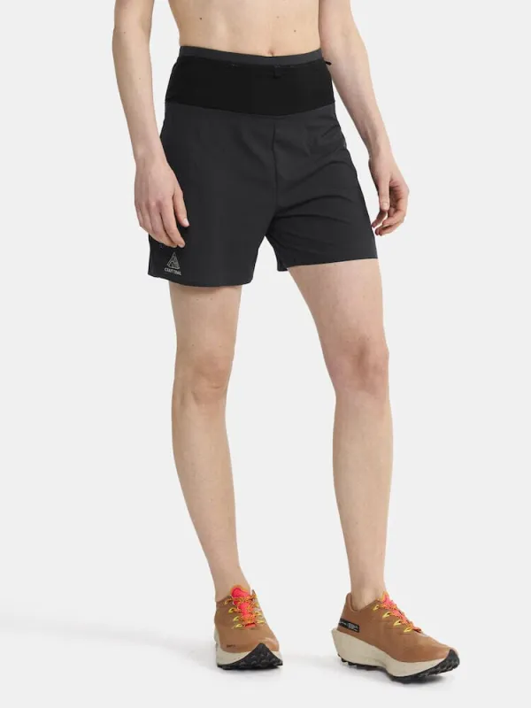Women's Pro Trail Running Shorts - Black sold by Craft Sportswear
