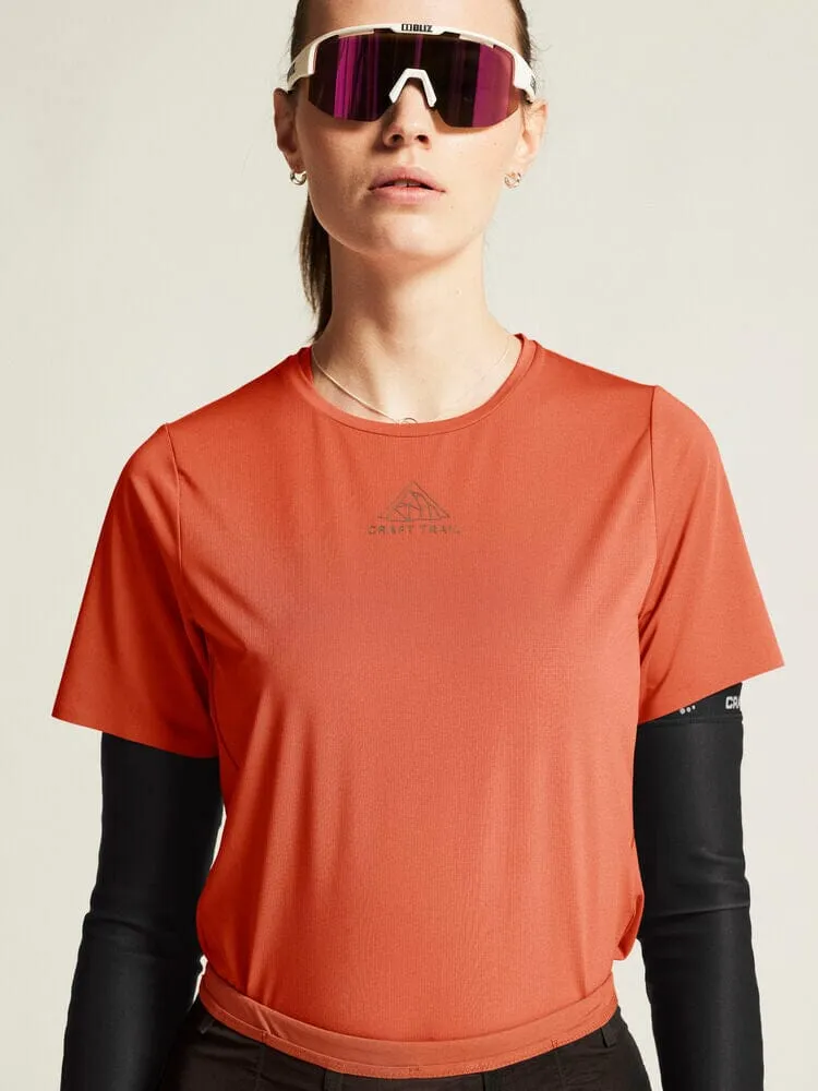 Women's Pro Trail Short Sleeve Tee 2 - PRUNE sold by Craft Sportswear product image thumbnail 4