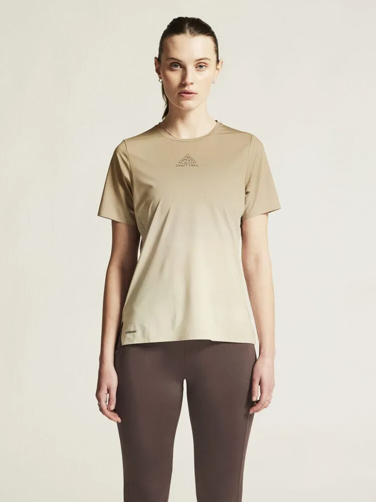 Women's Pro Trail Short Sleeve Tee 2 - Hay sold by Craft Sportswear