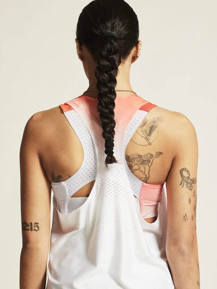 Women's Race Day Singlet - White/Multi sold by Craft Sportswear