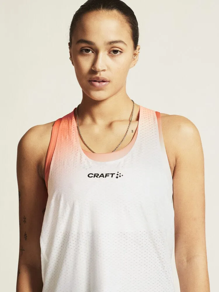 Women's Race Day Singlet - White/Multi sold by Craft Sportswear product image thumbnail 2