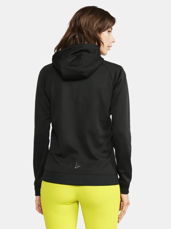 Women's ADV Full-Zip Hood - Black sold by Craft Sportswear