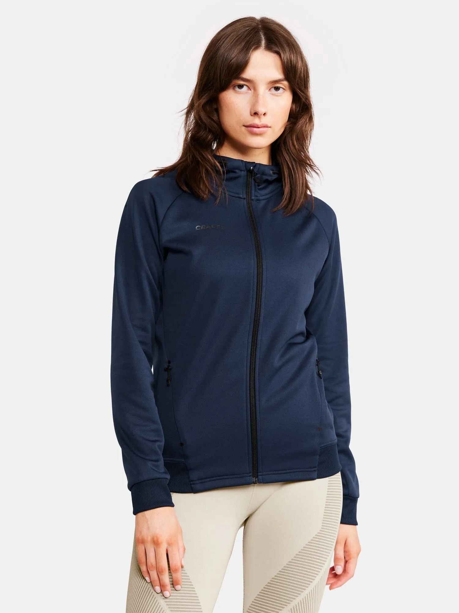 Women's ADV Full-Zip Hood - Navy sold by Craft Sportswear