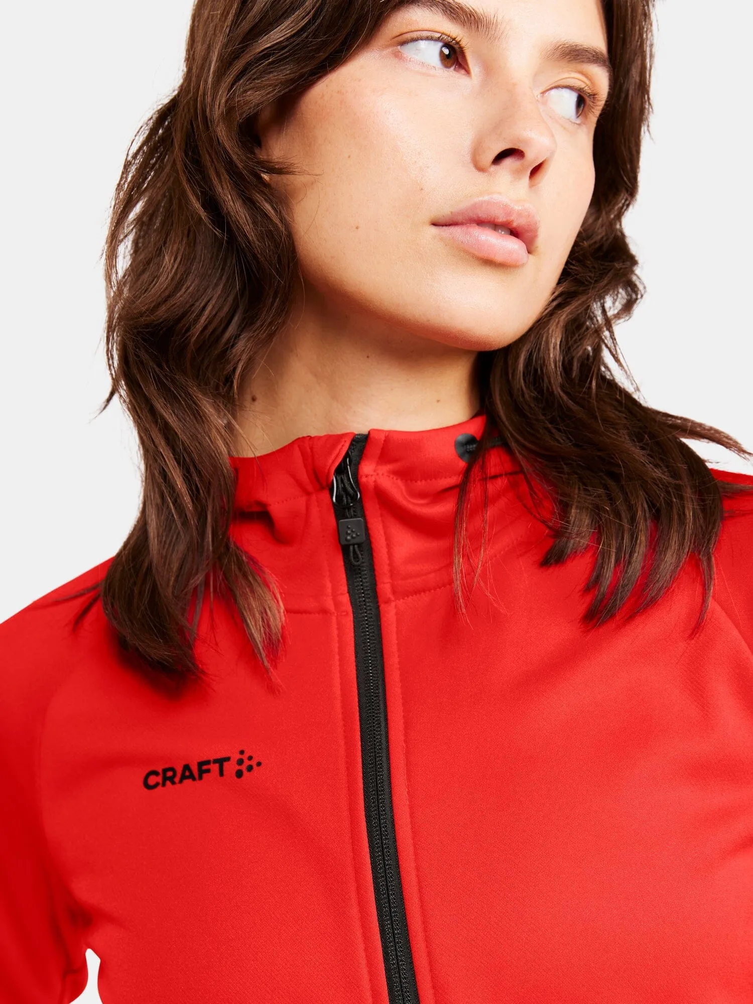 Women's ADV Full-Zip Hood - Bright Red sold by Craft Sportswear