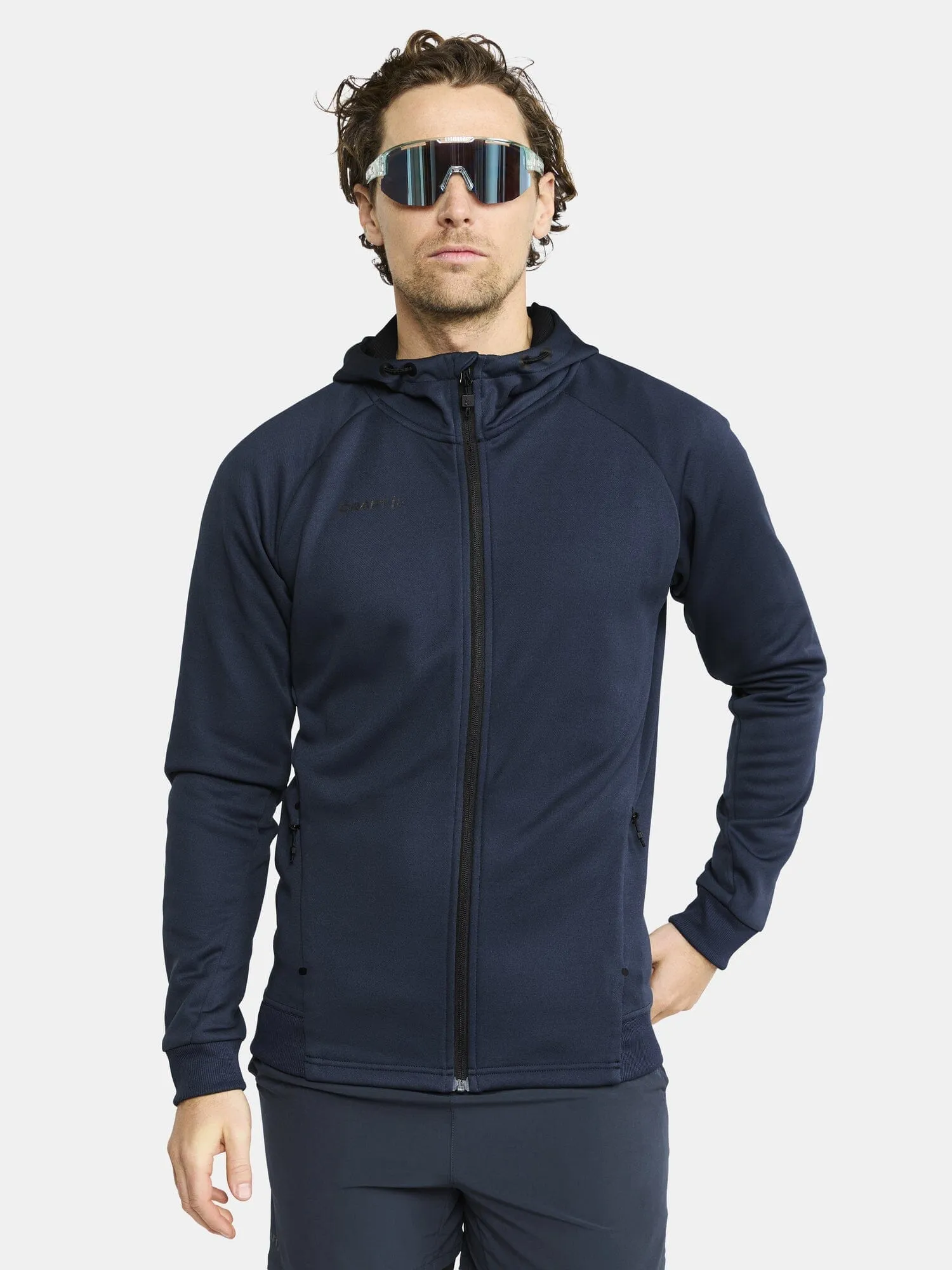 Men's ADV Unify Full-Zip Hood - Navy sold by Craft Sportswear