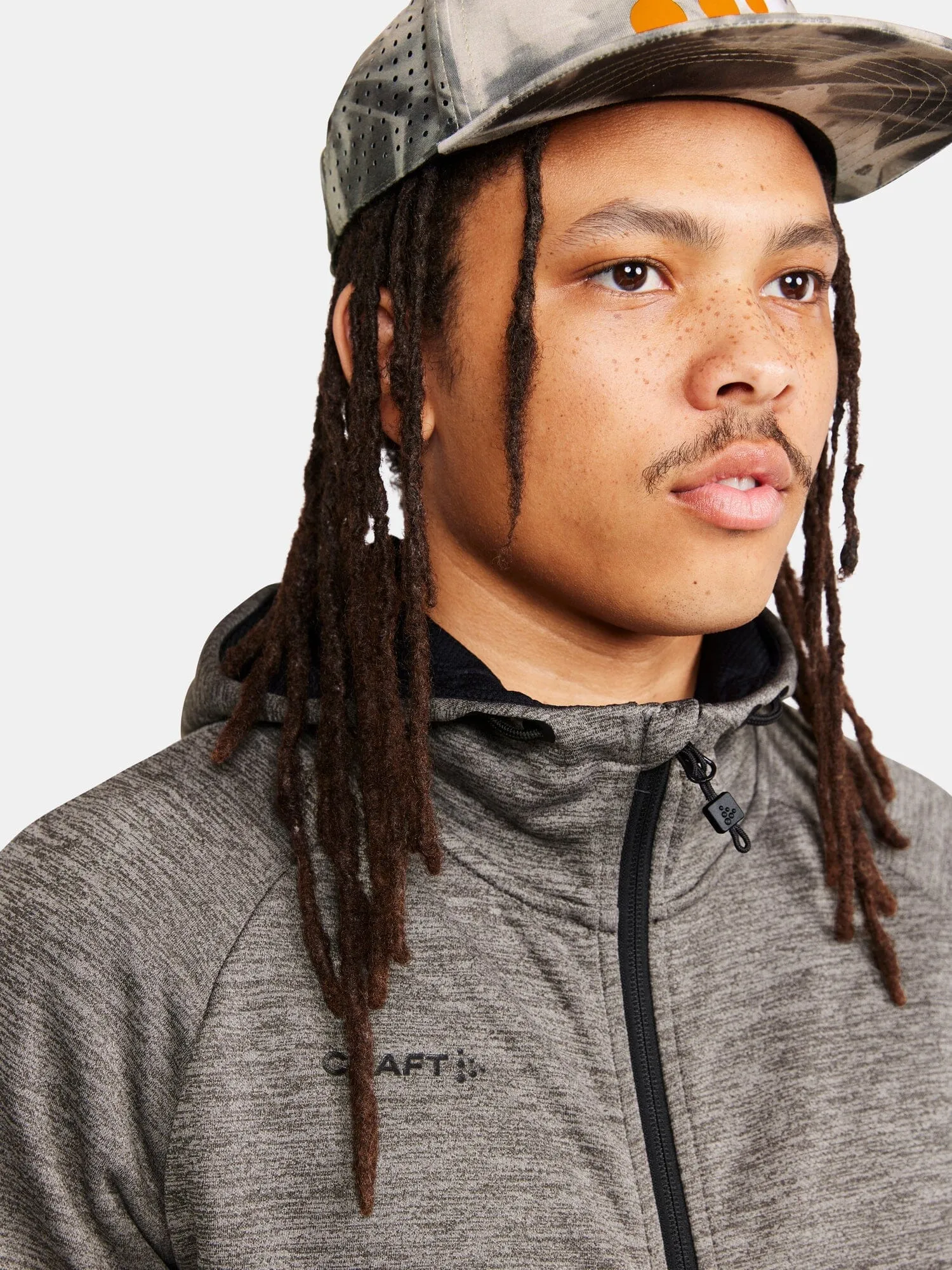 Men's ADV Unify Full-Zip Hood - Dk Grey Melange sold by Craft Sportswear product image thumbnail 4