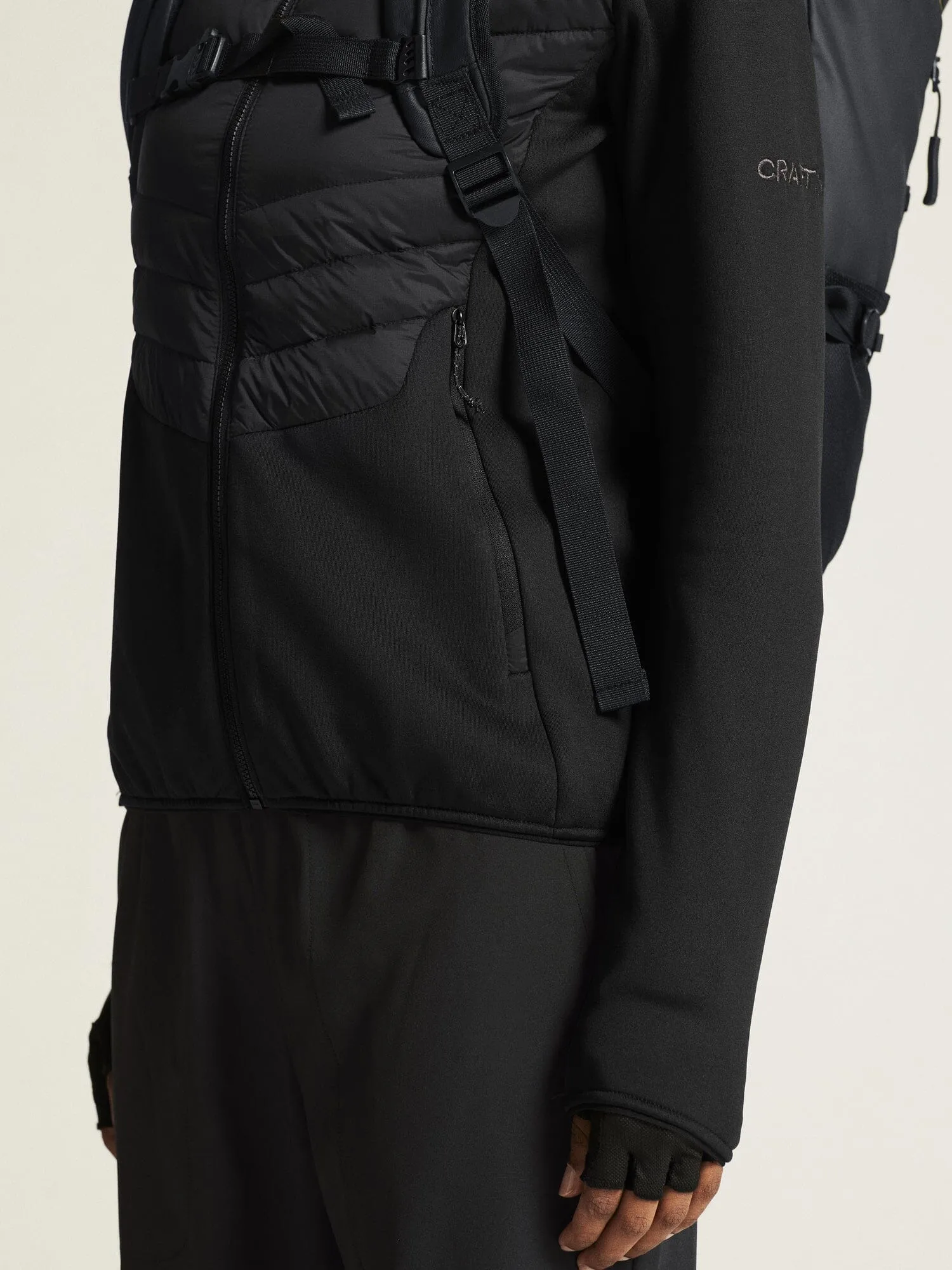 WOMEN'S ADV EXPLORE HYBRID DOWN JACKET - Black sold by Craft Sportswear product image thumbnail 2