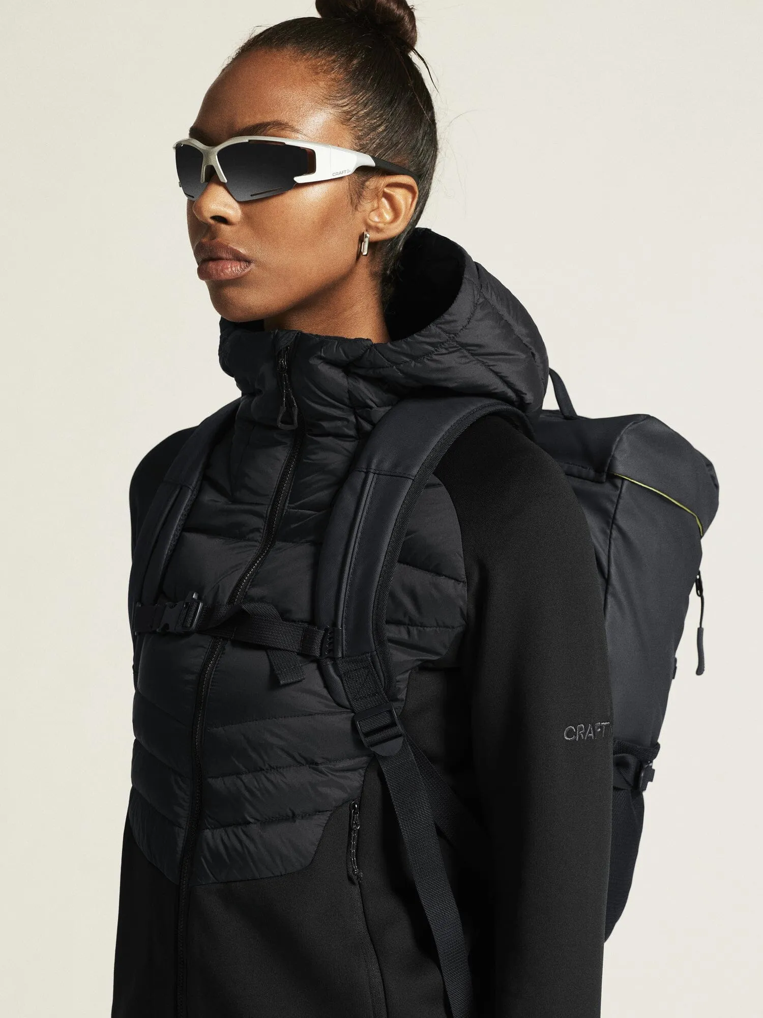 WOMEN'S ADV EXPLORE HYBRID DOWN JACKET - Black sold by Craft Sportswear product image thumbnail 4
