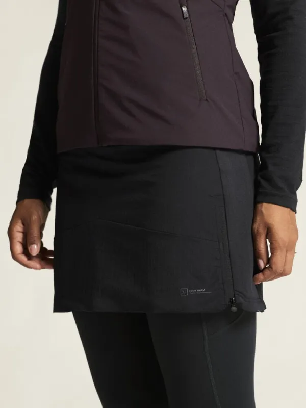Women's ADV Nordic Training Insulate Skirt - Black sold by Craft Sportswear