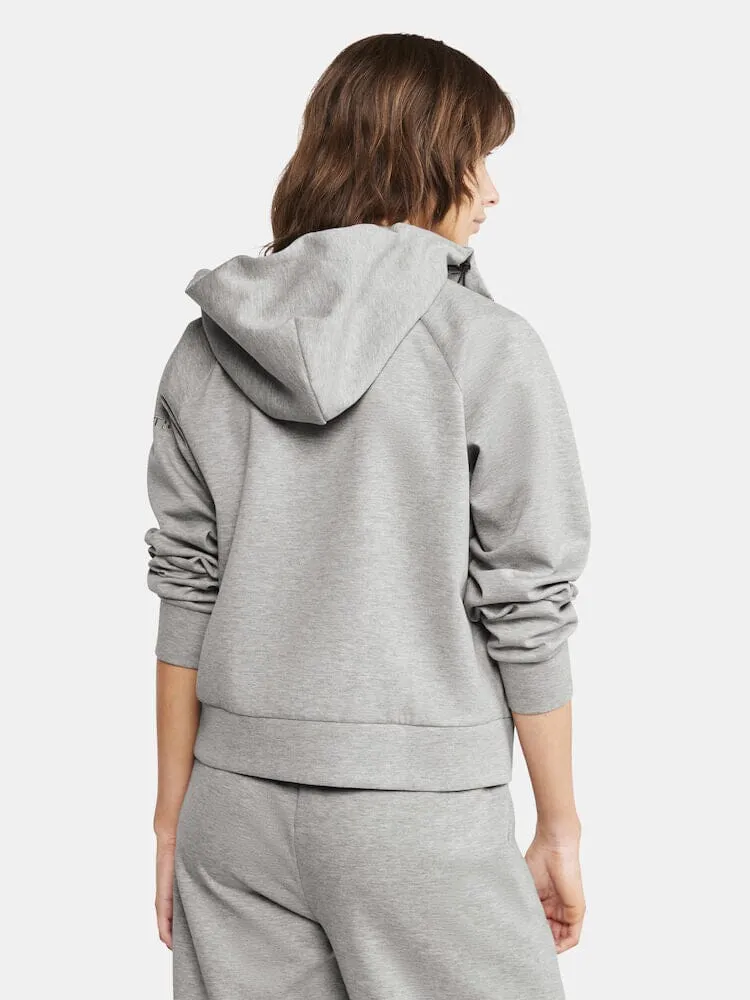 WOMEN'S ADV JOIN FULL ZIP HOODIE - GREY MELANGE sold by Craft Sportswear product image thumbnail 2