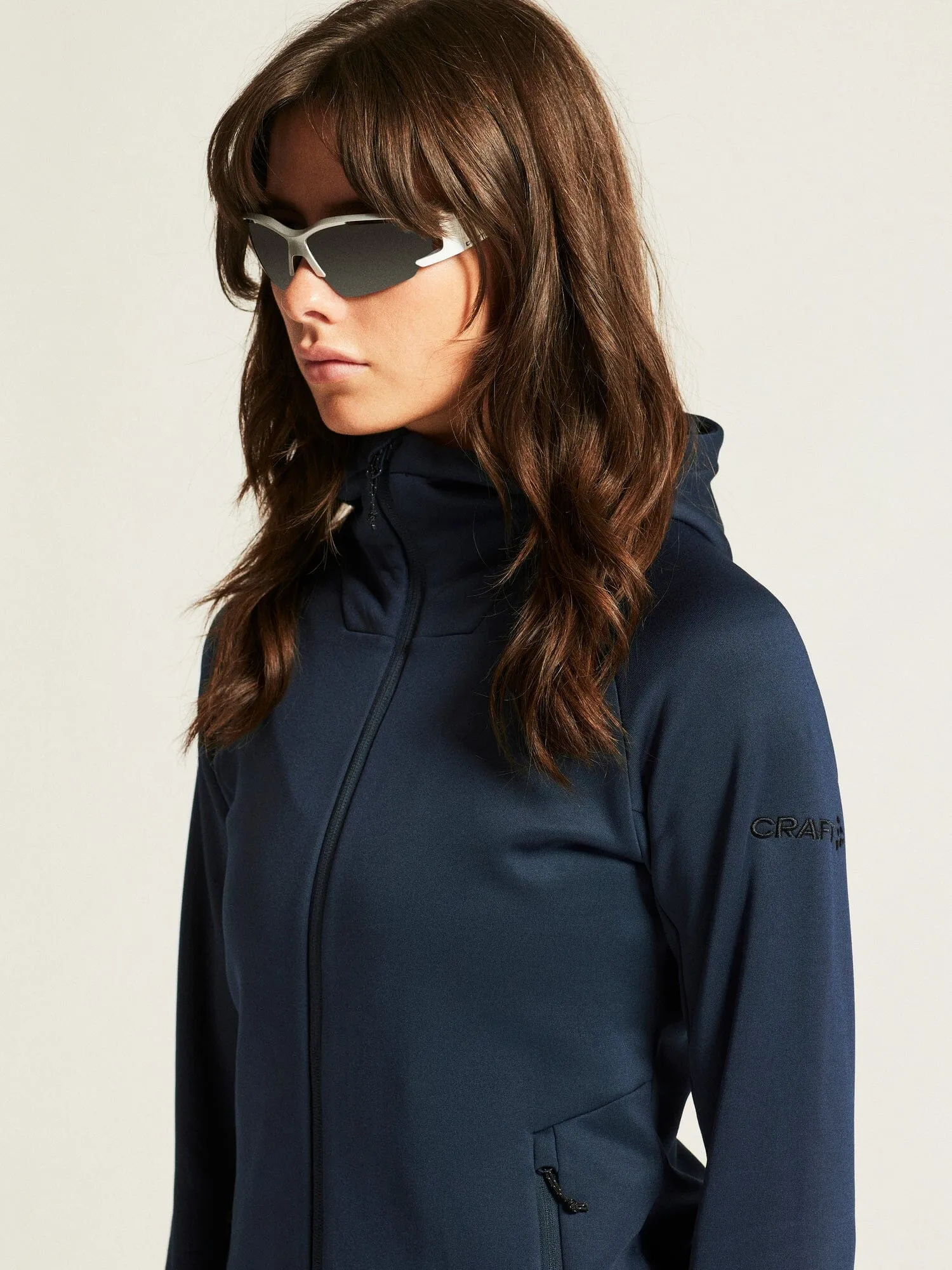 Women's ADV Explore Power Fleece Hood Jacket - Blaze sold by Craft Sportswear product image thumbnail 3