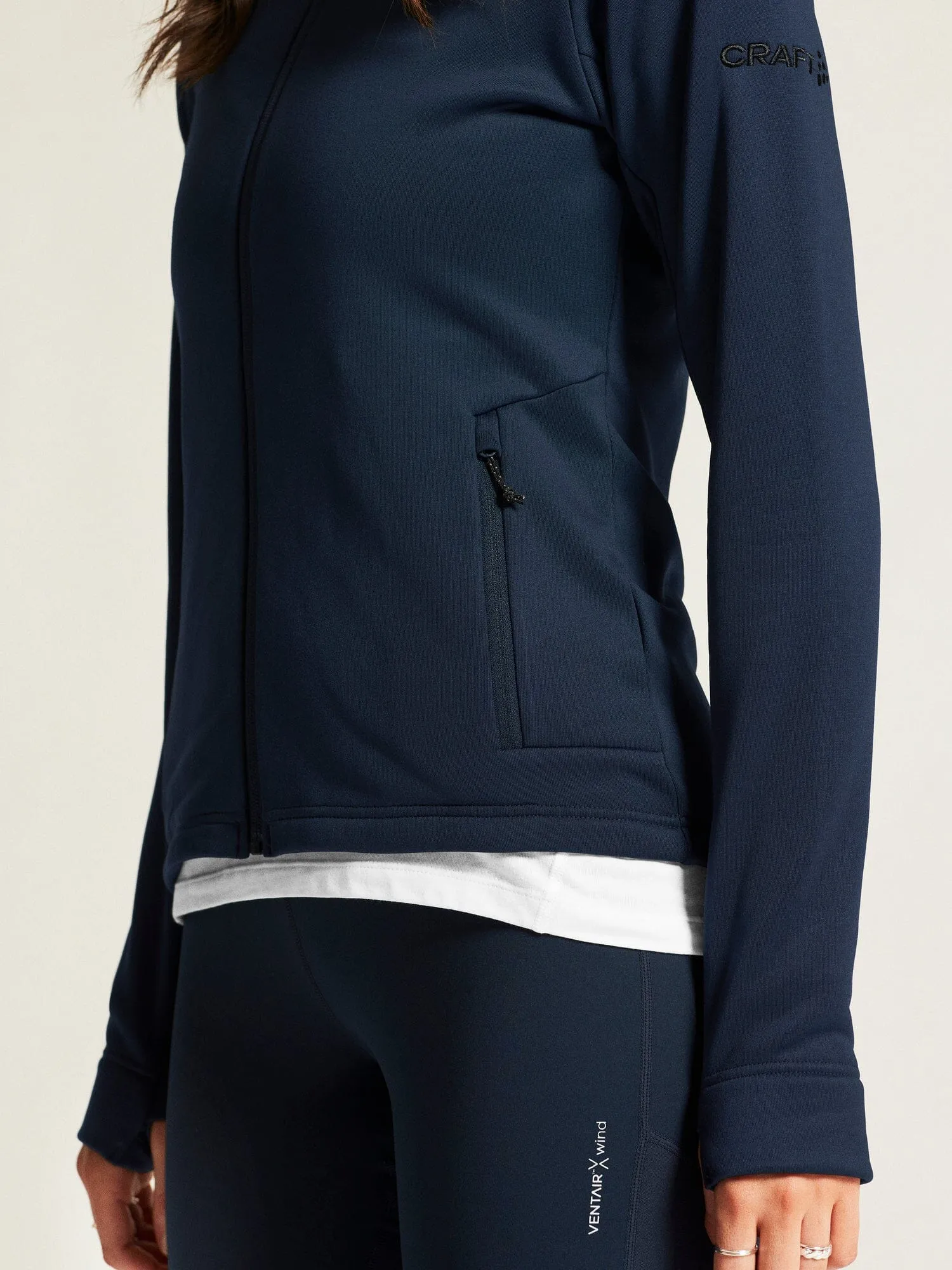 Women's ADV Explore Power Fleece Hood Jacket - Blaze sold by Craft Sportswear product image thumbnail 2