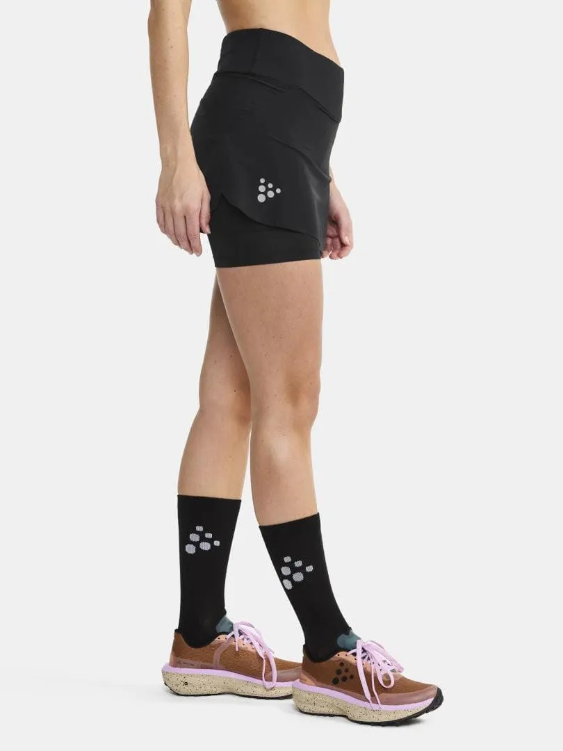 Women's PRO Hypervent Running Skirt 2 - Black sold by Craft Sportswear